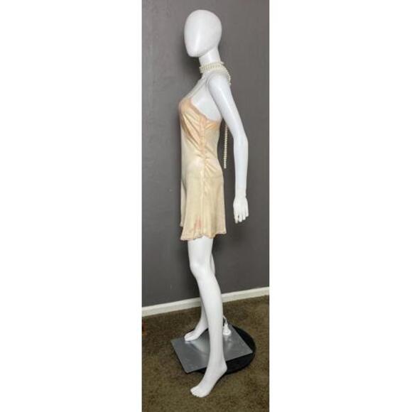 1930's Satin + Lace Romper Antique Lingerie size Small - Picture 2 of 10